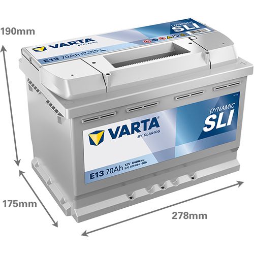 Акумулятор Varta Dynamic SLI 12В 70Аг 640А R+ (570409064)