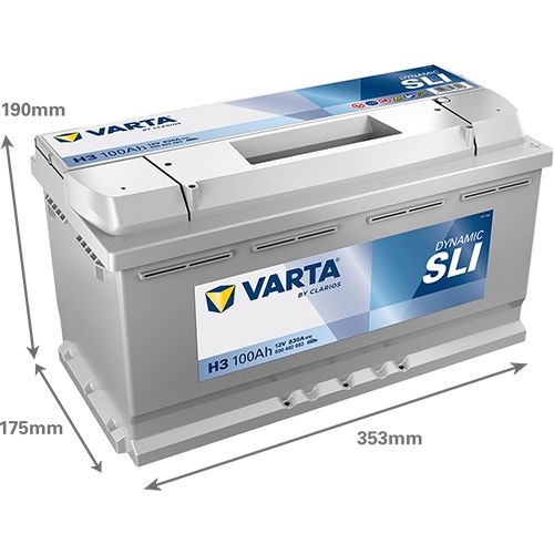Акумулятор Varta Dynamic SLI 12В 100Аг 830А R+ (600402083)