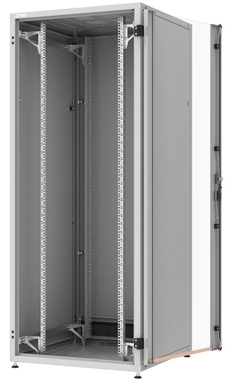 Шафа ZPAS 19", 42U, SZB IT, передні скляні двері, 800x600 мм, максимально 1500кг, чорна