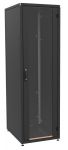 Шафа ZPAS 19", 42U, SZB IT, передні скляні двері, 600x600 мм, максимально 1500кг, чорна