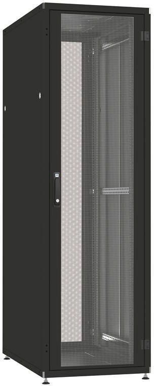 Шафа ZPAS 19", 42U, SZB IT, одностулкові передні та задні перфоровані двері, 600x800 мм, максимально 1500кг, сіра