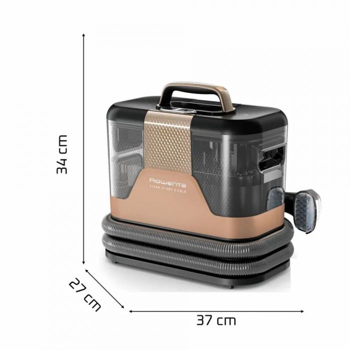 Пилосос Rowenta миючий Clean It Hot & Cold, 1150Вт, конт пил -1,5л, вода -2,3л, 13500 Па, 4 насадки, чорно-золотий