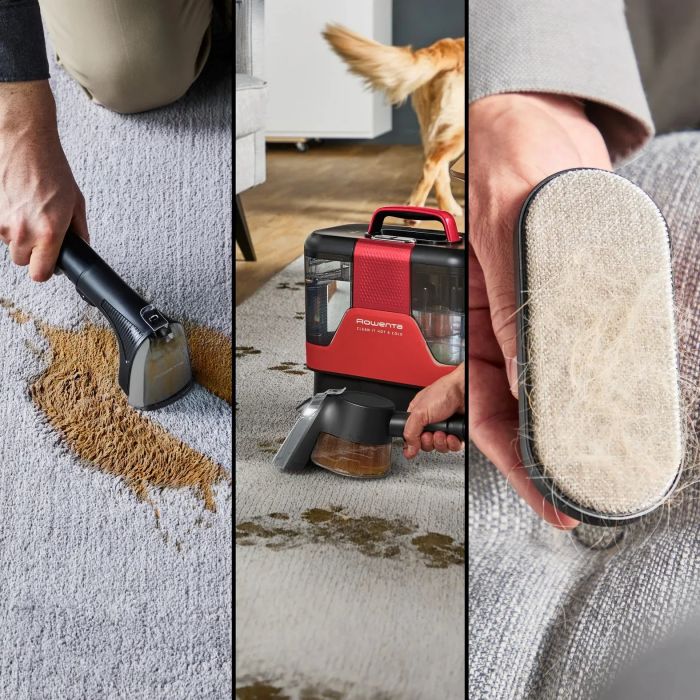 Пилосос Rowenta миючий Clean It Hot & Cold, 1150Вт, конт пил -1,5л, вода -2,3л, 13500 Па, 2 насадки, чорно-червоний