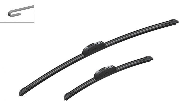 Склоочисник BOSCH Aerotwin безкаркасний комплект 600/340мм (3 397 007 504)