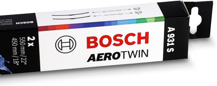 Склоочисник BOSCH Aerotwin безкаркасний комплект 550/450мм (3 397 118 931)