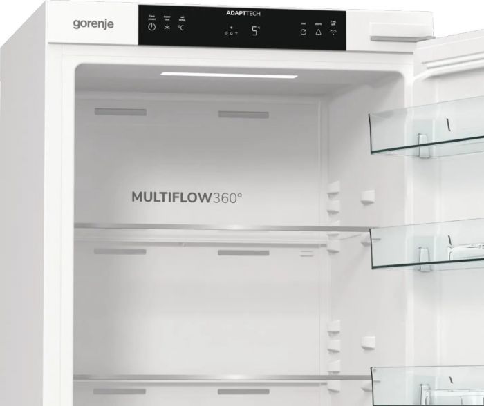 Холодильна камера Gorenje вбудована, 177х55х54см, 1 двері, 300л, А+, FrostLess , Зона св-ті, Внутр. Диспл, Wi-Fi, Білий