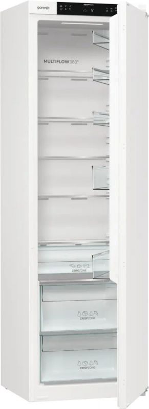 Холодильна камера Gorenje вбудована, 177х55х54см, 1 двері, 300л, А+, FrostLess , Зона св-ті, Внутр. Диспл, Wi-Fi, Білий