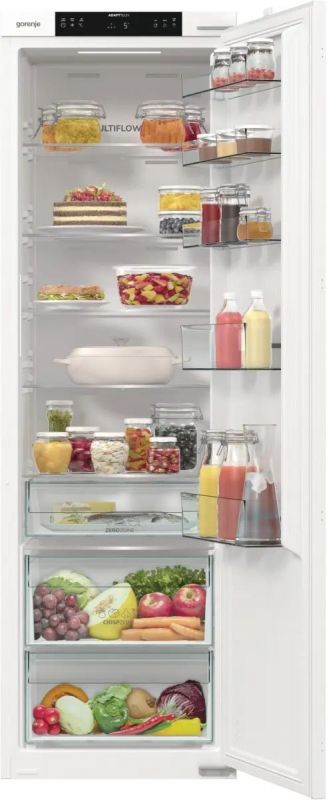 Холодильна камера Gorenje вбудована, 177х55х54см, 1 двері, 300л, А+, FrostLess , Зона св-ті, Внутр. Диспл, Wi-Fi, Білий