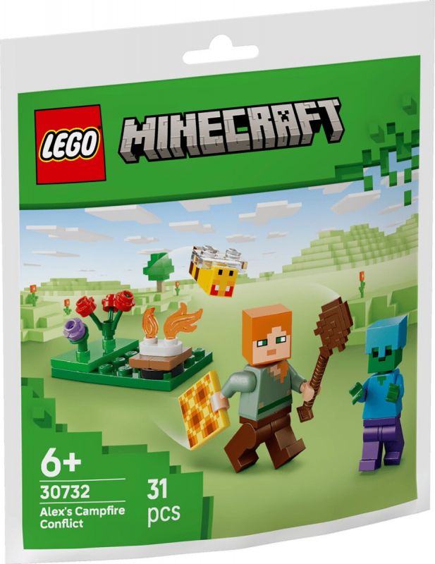 Конструктор LEGO recruitment Minecraft Конфлікт біля багаття Алекса