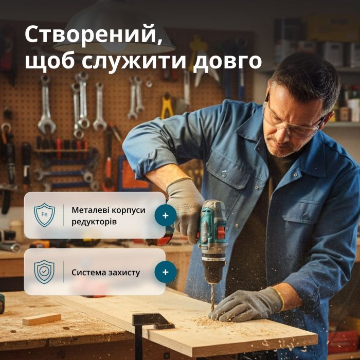 Набір із двох акумуляторних інструментів Konner&Sohnen KS IDISD 20V SET 2 PLUS 20В шурупокрут-дриль ударний, гвинтоверт ударний KS ISD20V-260-4, ЗП 2А акб 2х2А·год кейс 6кг