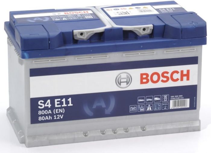 Акумулятор Bosch S4 12В 80Аг 800А R+ (0 092 S4E 111)