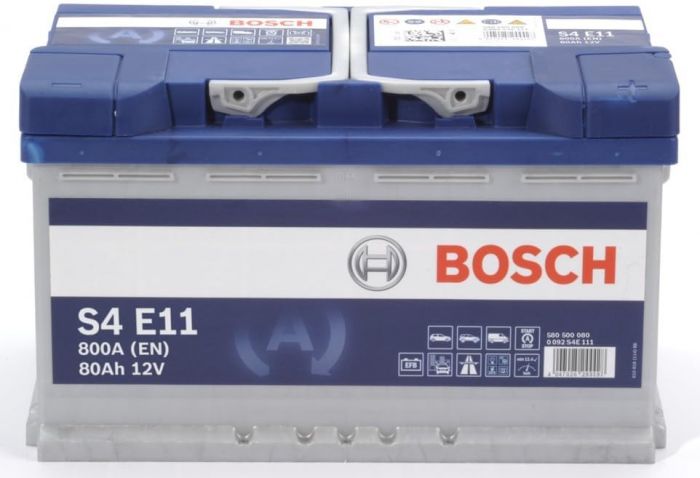 Акумулятор Bosch S4 12В 80Аг 800А R+ (0 092 S4E 111)