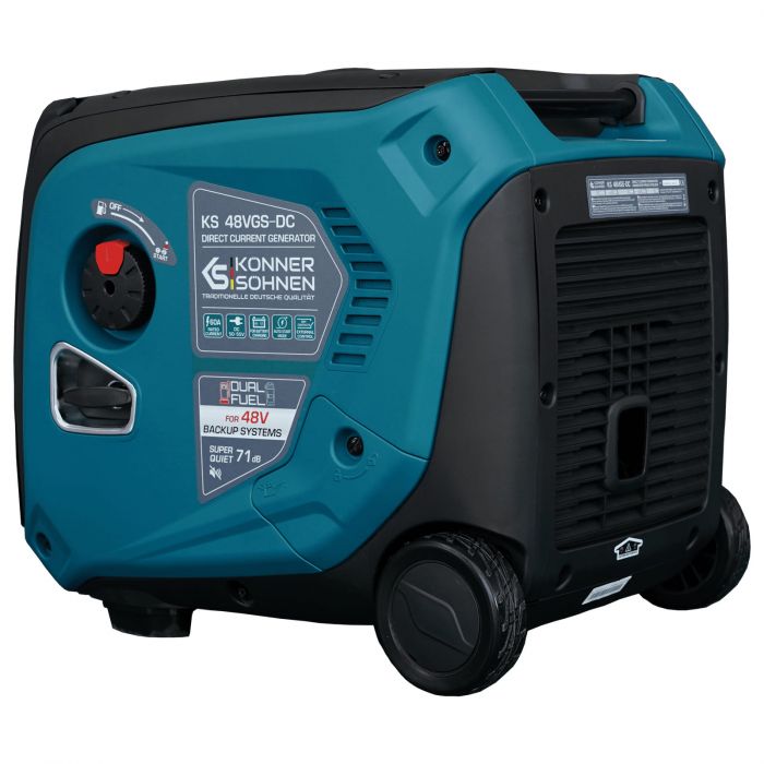 Генератор постійного струму газобензиновий Konner&Sohnen KS 48VGS-DC 3.3кВт 50-55В 60А електростартер 39кг
