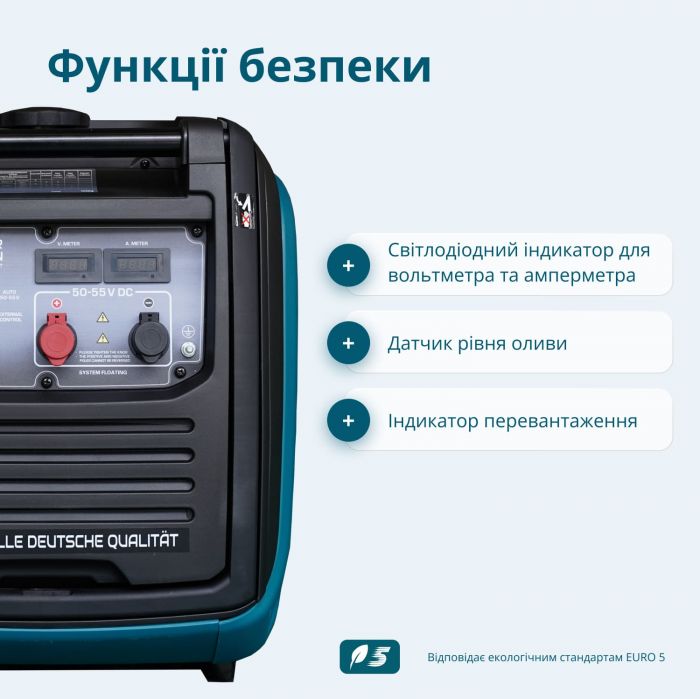 Генератор постійного струму бензиновий Konner&Sohnen KS 48VS-DC 3.3кВт 50-55В 60А електростартер 38.5кг