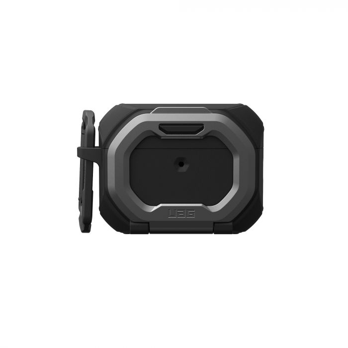 Чохол UAG для AirPods Pro (Gen 3, 2025) with Built-in Phone Stand, Monarch, Black/Silver