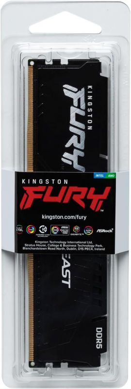 Пам'ять ПК Kingston DDR5   8GB 6000 FURY Beast Black EXPO
