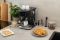 Кавоварка Gorenje ріжкова 1.5л, мелена, ручний капучинатор, чорний