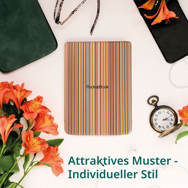 Чохол PocketBook 743 Shell series, colorful strips