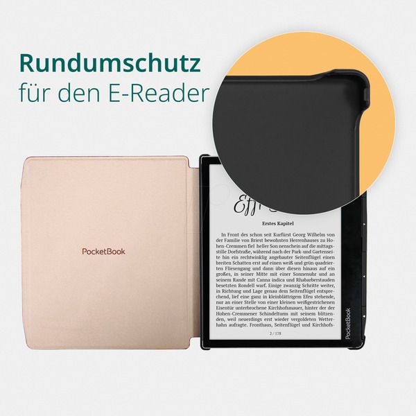 Чохол PocketBook 700_703K_710 Shell series, коричневий