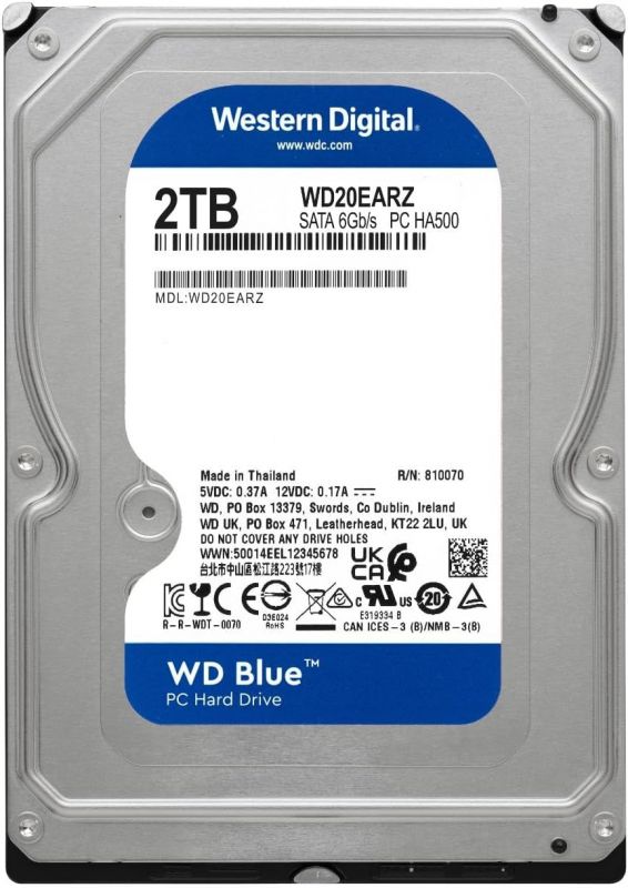 Жорсткий диск WD 2TB 3.5" 5400 64MB SATA Blue