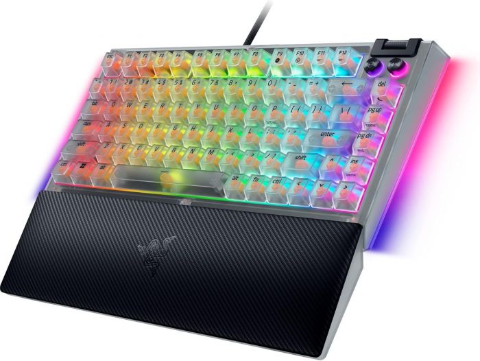 Клавіатура механічна Razer BlackWidow V4 75% RGB 83key Mechanical Tactile Switch GEN-3, USB-A, EN, Phantom White Ed.