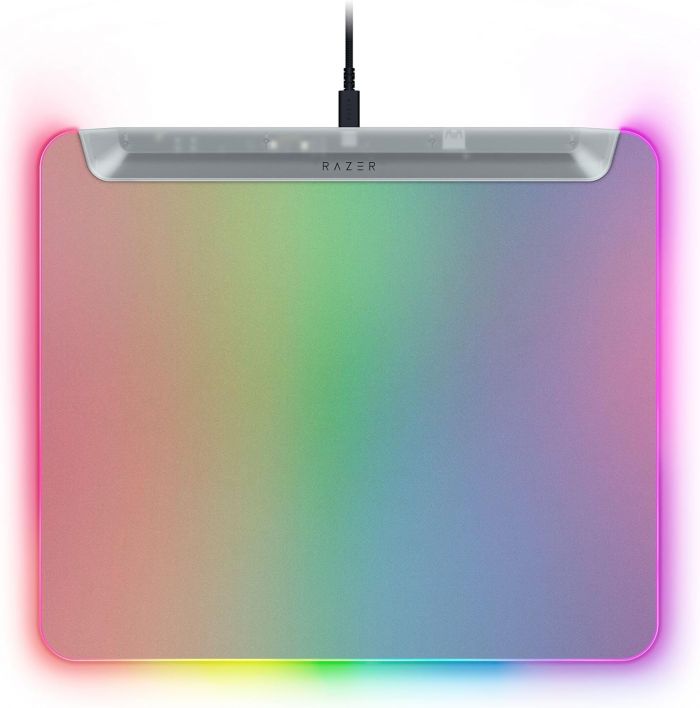 Ігрова поверхня Razer Firefly V2 Pro, М (360х278х4мм), RGB, Phantom White Ed.