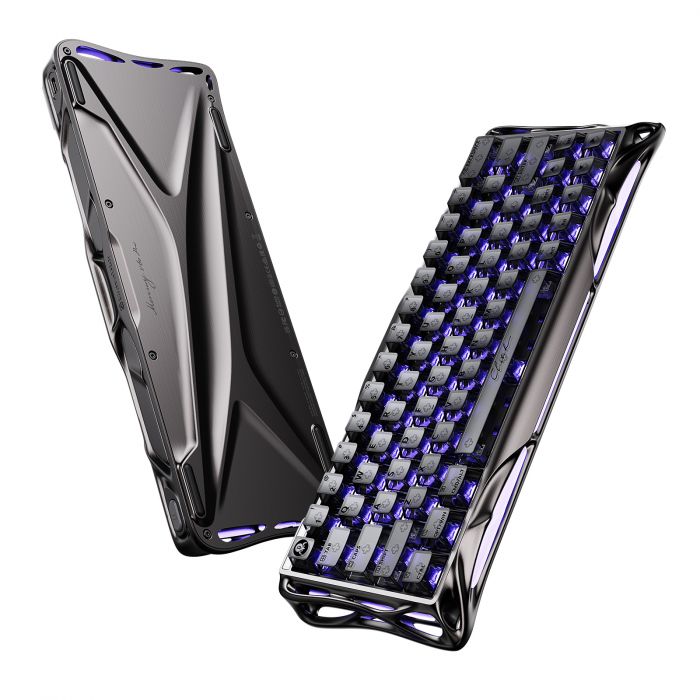 Клавіатура магнітна GravaStar Mercury V60 PRO 60keys, UFO Magnetic Gaming, 8K, USB-A, RGB, Gunmetal Smok