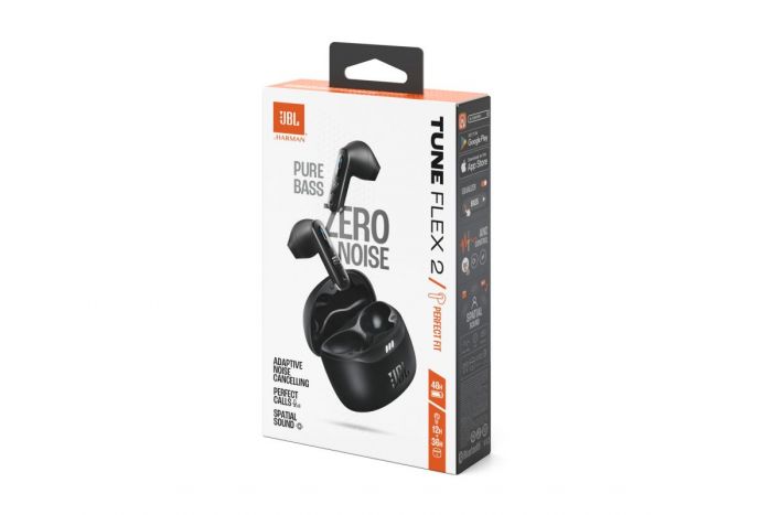 Навушники TWS JBL Tune Flex 2 BT 5.3, ANC, IP54, Mic, Чорний