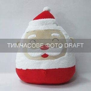 Подушка декор. ARDESTO Christmas Santa 35см, 97% поліестер, 3% спандекс, червоний