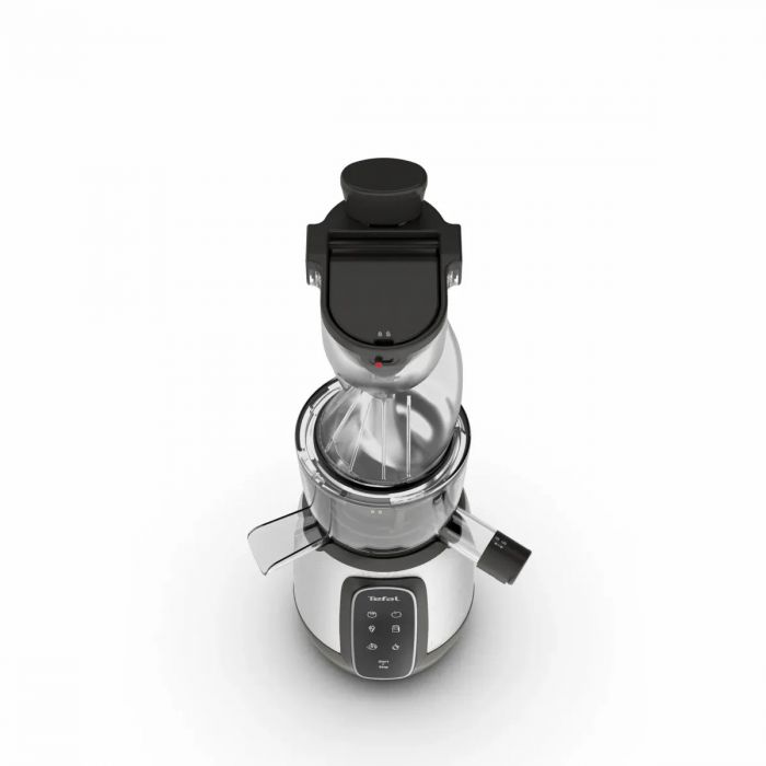 Соковитискач Tefal Ultra Juice шнековий 200Вт, чаша-6л, жмих-0.8л, пластик, сріблясто-чорний