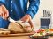 Набір ножів Tefal EverSharp Pro, з блоком, 6предметів, нержавіюча сталь, синій