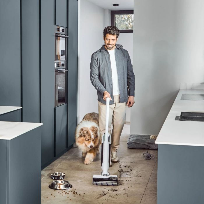 Пилосос Rowenta безпровідний миючий X-Clean 12, 21000Па, конт пил -0.72л, конт для води-0.79л, автон. робота до 65хв, вага-7.77кг, НЕРА, білий