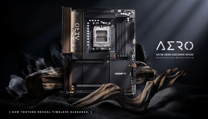 Материнська плата GIGABYTE X870E AERO X3D DK WOOD sAM5 X870 4xDDR5 M.2 Wi-Fi BT HDMI ATX