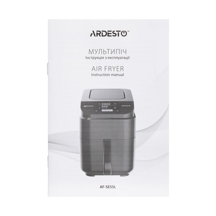 Мультипіч ARDESTO, 1500Вт, об'єм-5.5л, сенсорне керув., 10 авто. програм, пластик, чорний