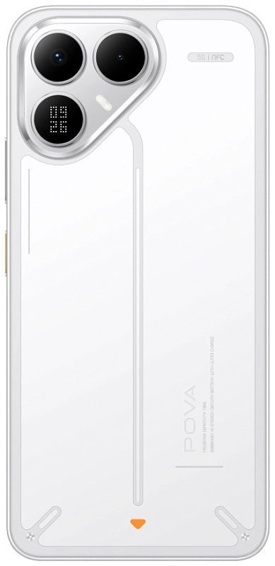 Смартфон TECNO POVA 8 5G (LK6) 6.76" 8/128ГБ, 2SIM, 8000мА•год, Arc White