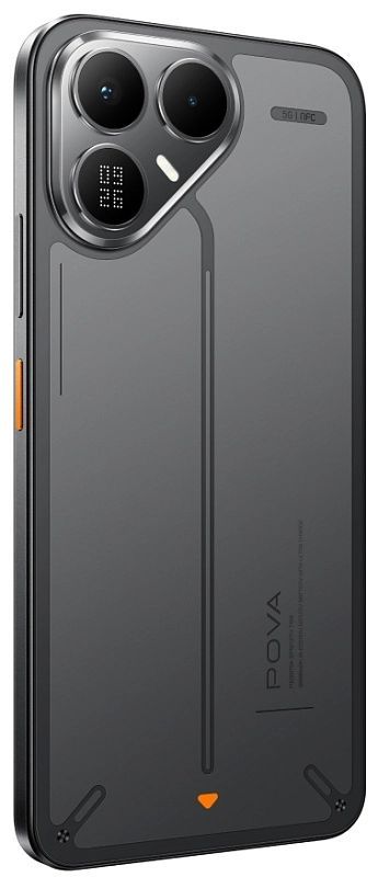 Смартфон TECNO POVA 8 5G (LK6) 6.76" 8/256ГБ, 2SIM, 8000мА•год, Graphite Black