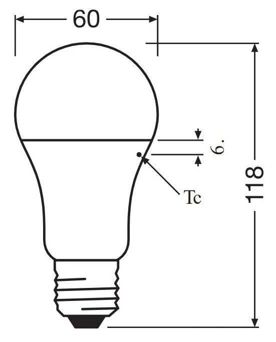 Лампа OSRAM LED E27 10Вт 1055Лм 3000К A75