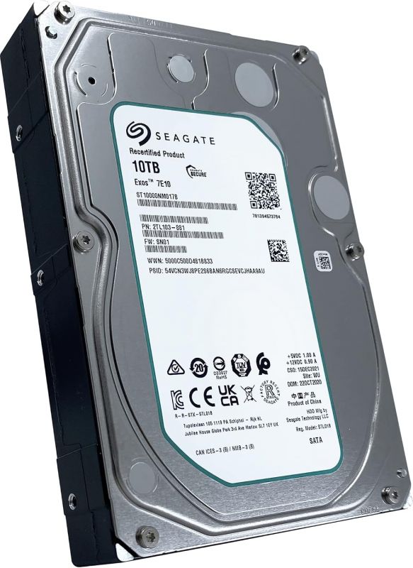 Жорсткий диск Seagate 10TB 3.5" 7200 256MB SATA Exos 7E10