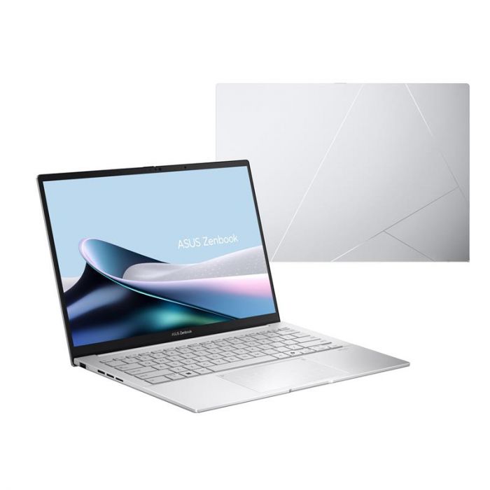 Ноутбук ASUS Zenbook 14 UX3405CA-ST1260 14" 3K OLED, Intel Ultra 7 255H, 16GB, F1TB, UMA, NoOS, Сріблястий