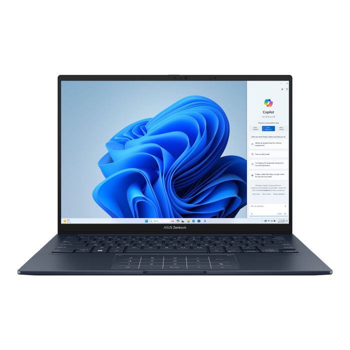 Ноутбук ASUS Zenbook 14 UX3405CA-QL290 14" WUXGA Touch OLED, Intel Ultra 9 285H, 32GB, F1TB, UMA, NoOS, Блакитний