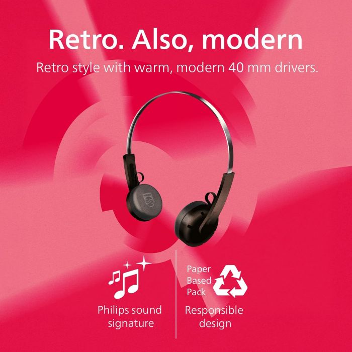 Навушники On-ear Philips TAH2000 BT 5.4, Wireless, Mic, Синій