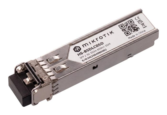 Трансивер MikroTik HS-85DLC05D SFP, 1x1.25G/2.5G, MM, 550м, LC