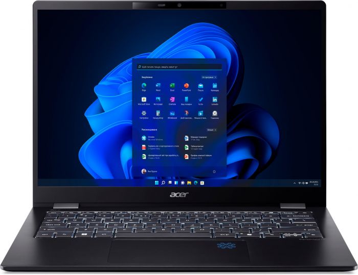 Ноутбук Acer TravelMate TMP614-54 14" 2.8K IPS, Intel U7-256V, 16GB, F1TB, UMA, Win11P, чорний