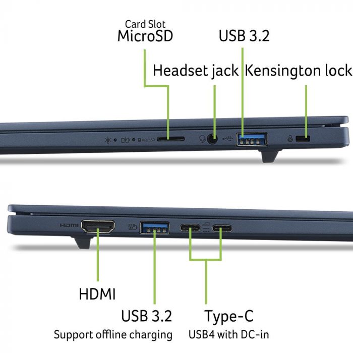 Ноутбук Acer Swift Go 16 SFG16-A71 16" WUXGA OLED, AMD R9-465, 16GB, F512GB, UMA, Win11, синій