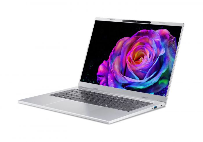 Ноутбук Acer Aspire 14 AI A14-I71M 14" WUXGA OLED, Intel U9-386H, 16GB, F512GB, UMA, Win11, сріблястий