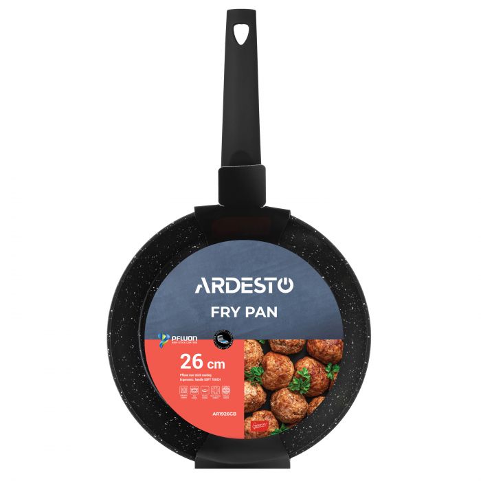 Сковорода ARDESTO Gemini Spoleto, 26см, алюміній, чорний