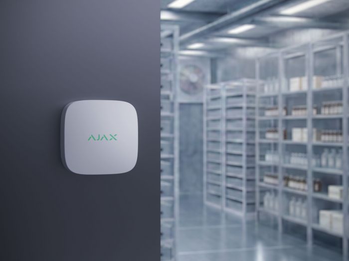 Датчик якості повітря Ajax LifeQuality Lite Jeweler, температура, вологість, бездротовий, білий (172145.388.WH1)