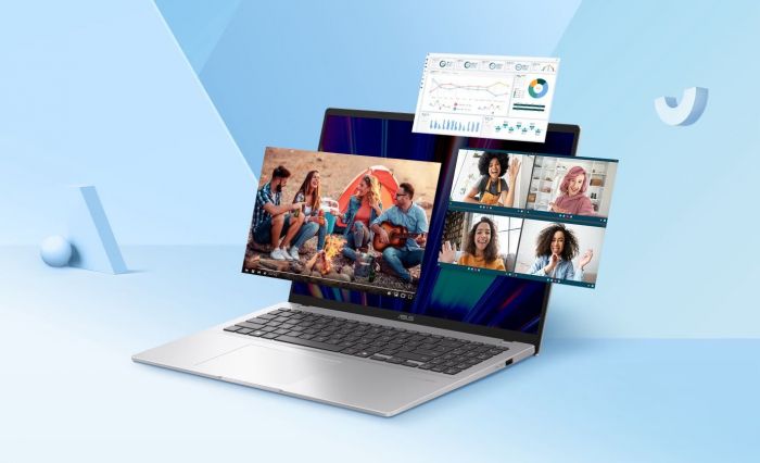 Ноутбук ASUS Vivobook 16 X1607AA-MB010W 16" WUXGA IPS, Intel Ultra 5 325, 16GB, F512GB, UMA, Win11, Сріблястий