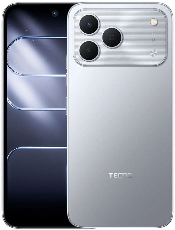Смартфон TECNO Spark 50 (KN4n) 6.78" 8/256ГБ, 2SIM, 6700мА•год, Titanium Gray