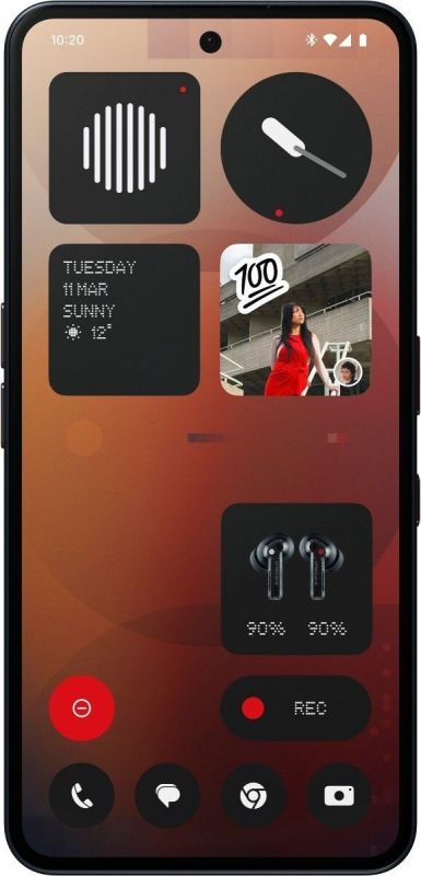 Смартфон Nothing Phone (3a) 5G 6.77" 8/128ГБ, 2SIM, 5000мА•год, чорний